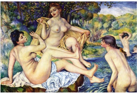 The Bathers, 1887 - Pierre-Auguste Renoir painting on canvas